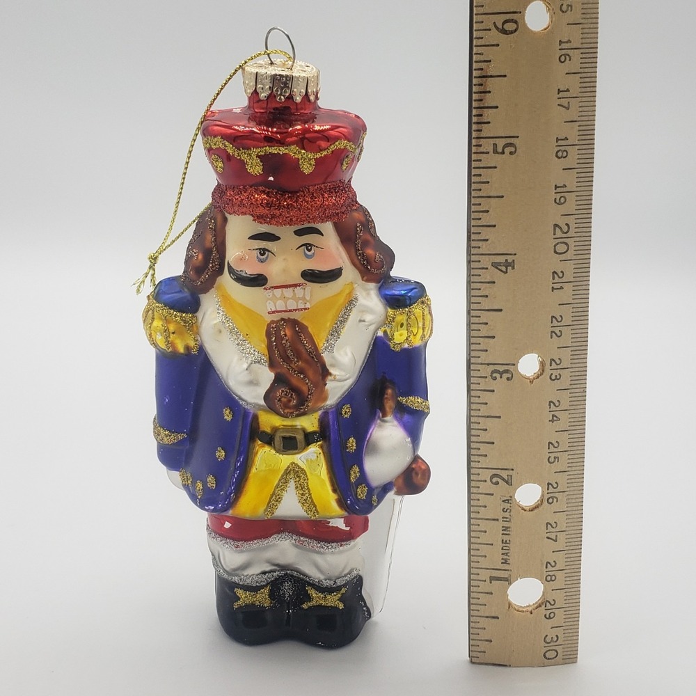 Krebs Blown‎ Glass Nutcracker Christmas Ornament